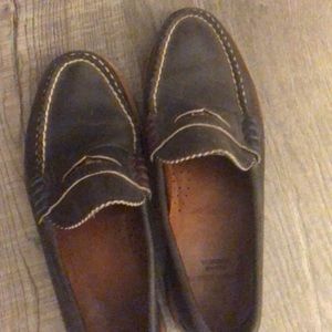 Penny loafers with custom BOO penny